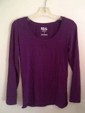 Ladies REAL CLOTHING Long Sleeve T-Shirt - Size Medium