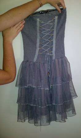 Joyful Sleeveless Grey Long Shirt - Size S/M