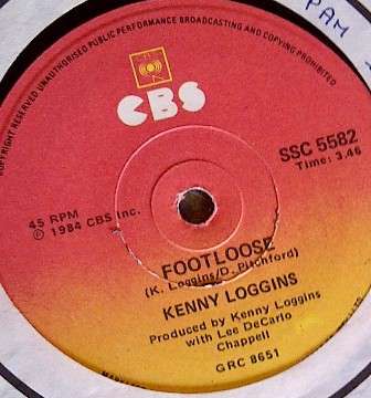 Footloose - Kenny Loggins Vinyl 7'Single SSC 5582 1984
