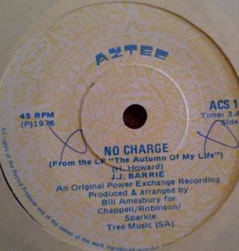 No Charge - J.J Barrie Vinyl 7'Single ACS 14 1976