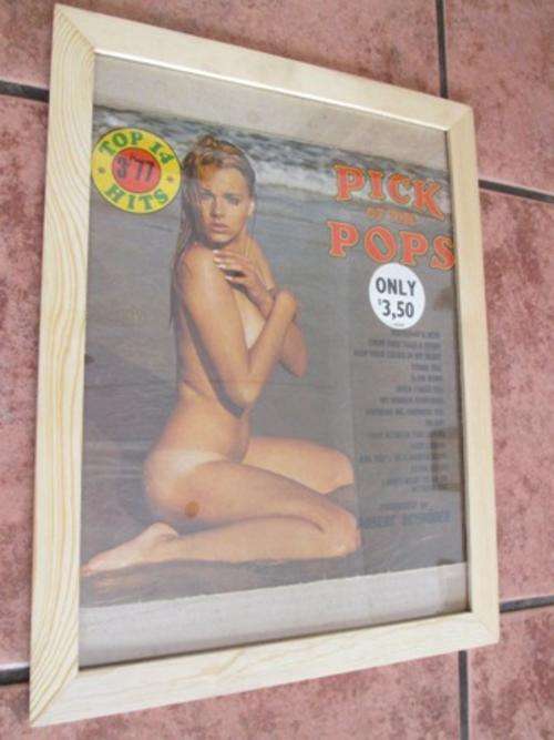 Framed Vintage Top 14 Hits Front LP Cover