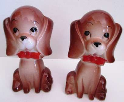 Set of Porcelain Doggy Salt & Pepper Shakers