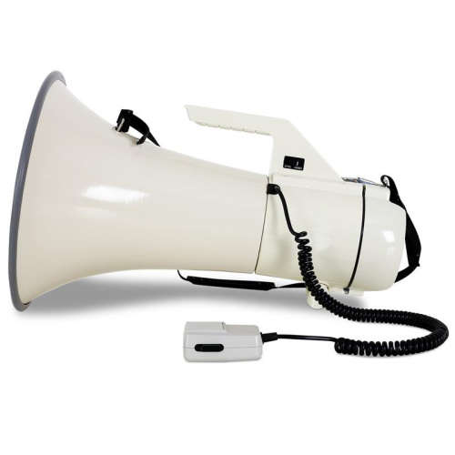 45W Megaphone with Siren & Detachable Microphone