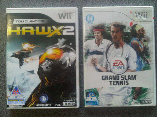 Grand Slam Tennis and Hawx 2 Wii Games