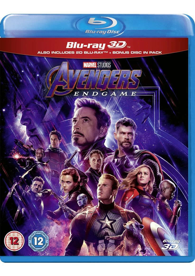 Avengers Endgame (Blu Ray) (3D also includes 2D disk)