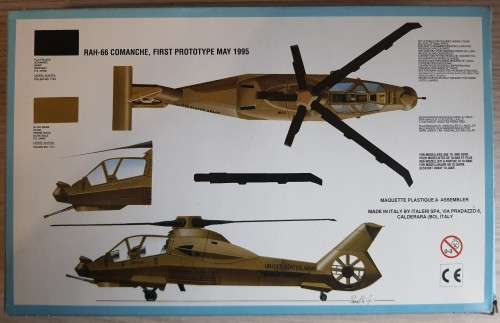 Italeri RAH-66 Commanche US Scout Attack Helicopter Model