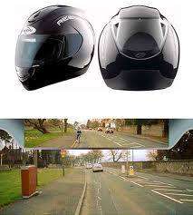 The worlds first and only helmet with rear-view mirror technology