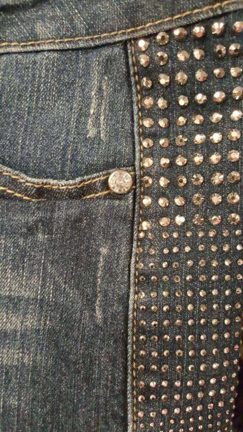 Free2BU Denim Short with Bling