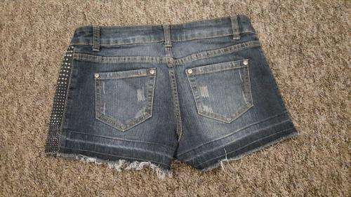 Free2BU Denim Short with Bling