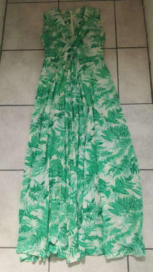 Vintage Stuttafords Leaf Pattern Dress - Size 36