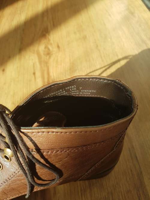 Genuine Tan Leather Boots