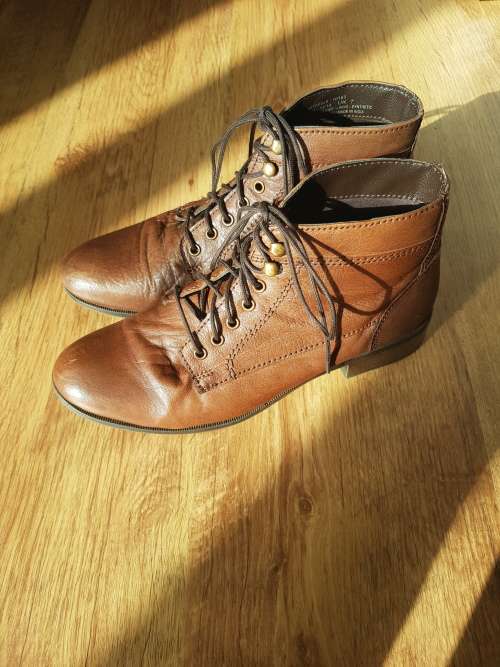 Genuine Tan Leather Boots