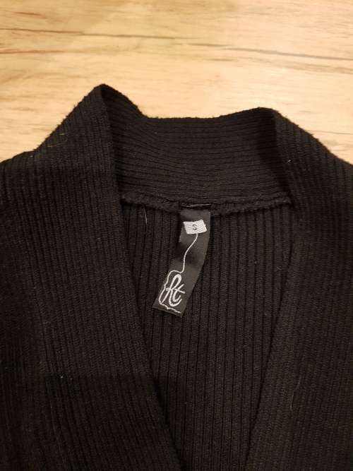 Black Pullover V-Neck Jersey