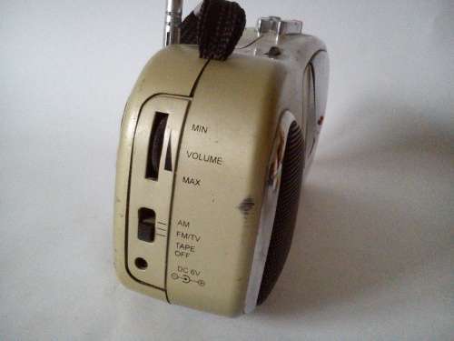 Vintage  Radio cassette recorder player Philips with alarm clock