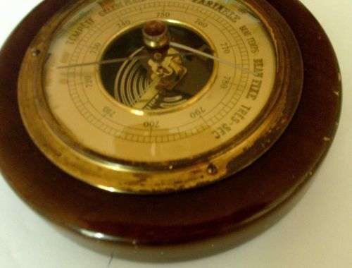 Vintage Wooden Nautical Barometer