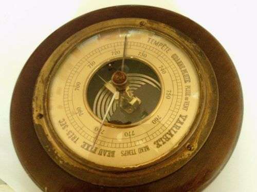 Vintage Wooden Nautical Barometer