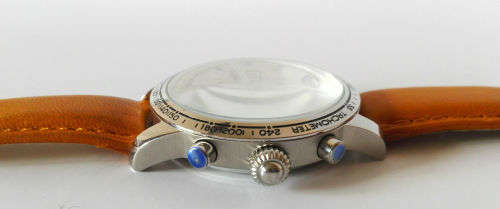 Men's Watch Chopard Mille Miglia White Dial Brown Leather Wristband