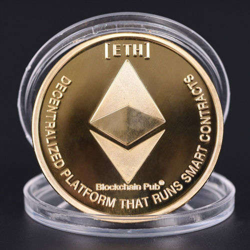 High Quality Gold Ethereum ETH Coin Collectible Art Collection