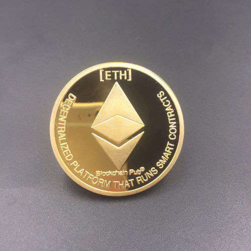 High Quality Gold Ethereum ETH Coin Collectible Art Collection