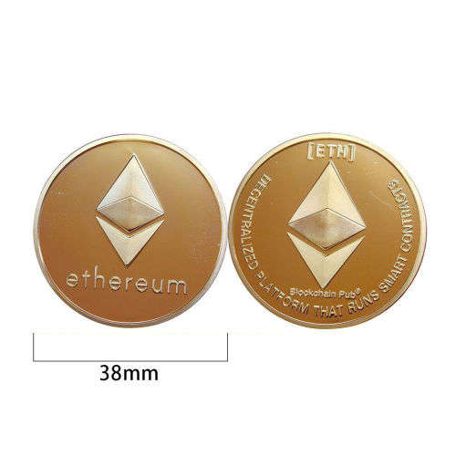 High Quality Gold Ethereum ETH Coin Collectible Art Collection
