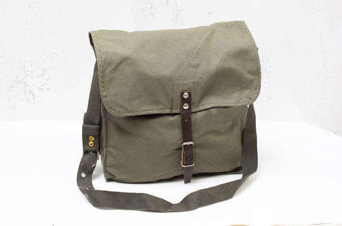 Vintage Military Bag, Army Canvas Bag, Messenger Bag, Green Khaki, Soviet Unused, USSR