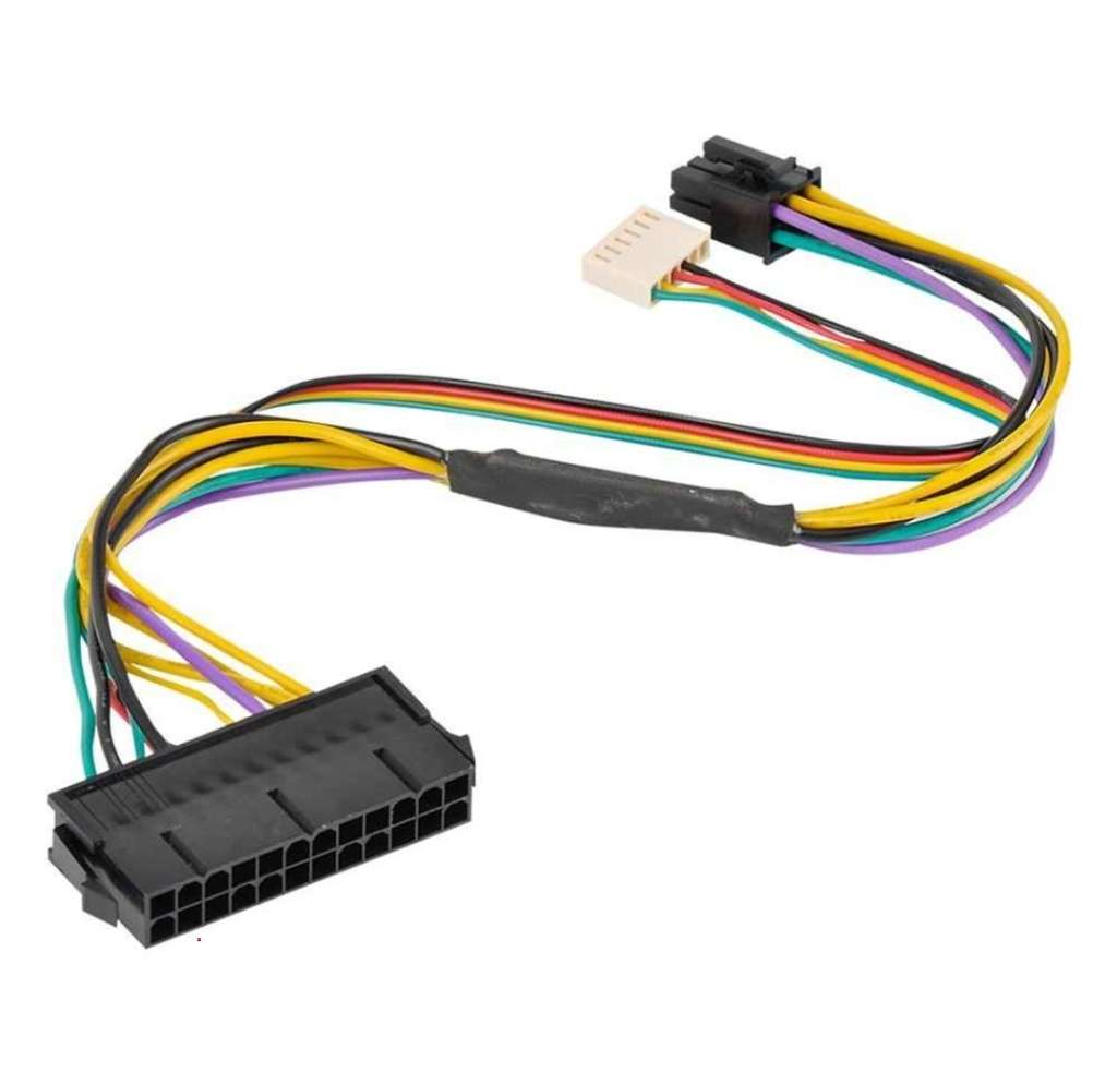 24 Pin To 6 Pin PCI-E ATX Main Power Supply Adapter Cable 18AWG For HP Z220 Z230 Workstation