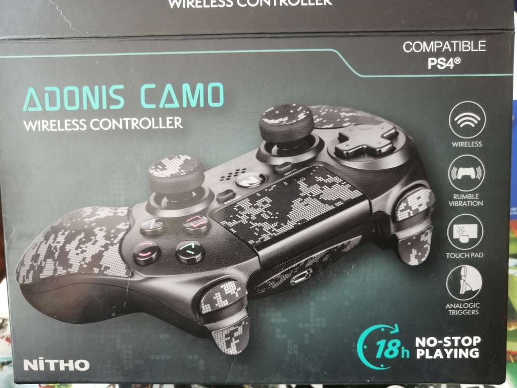 Nitho ADONIS BT CONTROLLER CAMO Compatible PS4 - PS3 - SWITCH - PC