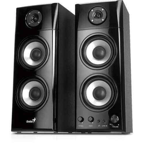 Genius SP-HF1800A Three-Way Wood Hi Fi Speakers