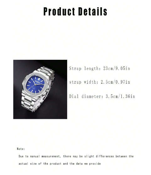 1pc Men`s Business Casual Stainless Steel Strap Watch