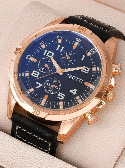 Men Triple Dial Quartz Watch