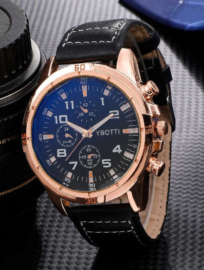 Men Triple Dial Quartz Watch