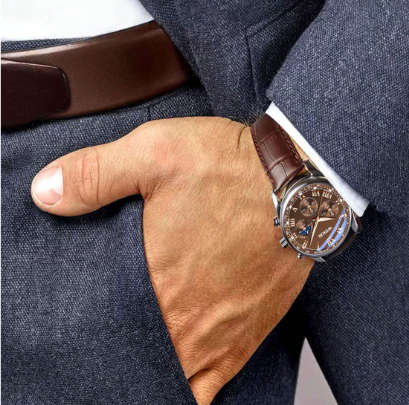 1pc Men Business Quartz Watch, Fashionable Casual Sport Watch, PU Leather Band, Suitable For Wearing