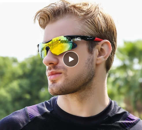 Cycling Glasses half-frame Outdoor Sunglasses MTB Men Women Sport Goggles UV400 Bike Bicycle Eyewear