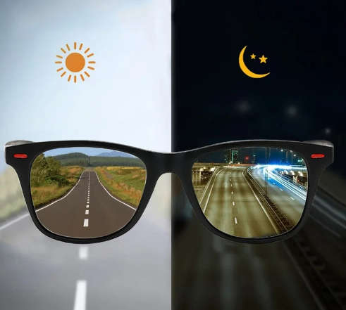 Night Vision Glasses PC Frame Polarized Sunglasses Men Outdoor Sport Glasses Day Night Vision