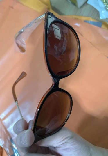 Gucci Womens Authentic GG1719 56-21 142 Cat Eye Plastic Sunglasses Red Black Gold