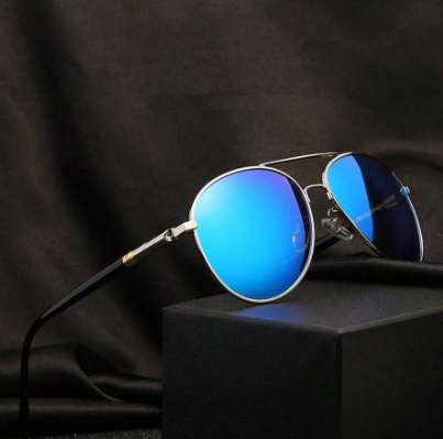 Classic Unisex Pilot Sunglasses, Luxury Designer Trendy Driver Astronaut Anti-Reflective Retro Metal