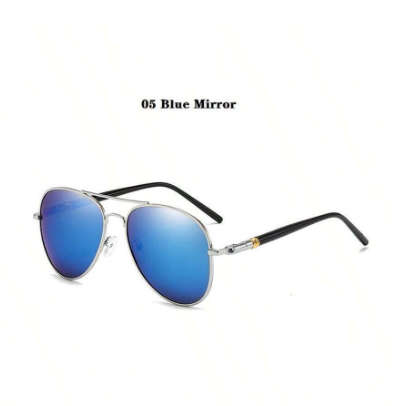 Classic Unisex Pilot Sunglasses, Luxury Designer Trendy Driver Astronaut Anti-Reflective Retro Metal