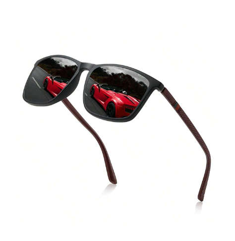 Sturdy And Lightweight Tr90 Frame Eyeglasses, Latest Fashion Retro Square Unisex Polarized Sunglasse