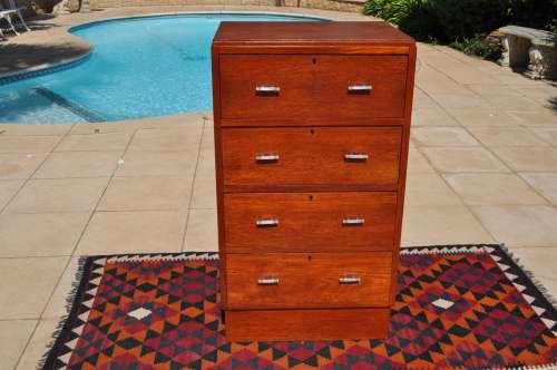 Burmese Teak Chest Of Drawers.   ----   Collections Only!!!
