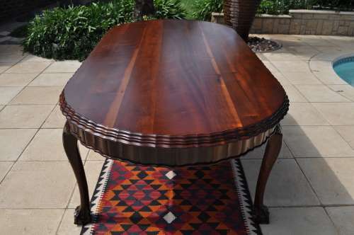 Imbuia Ball & Claw Dining Room Suite - Table, 8 Chairs & Sideboard -- Collections Only!