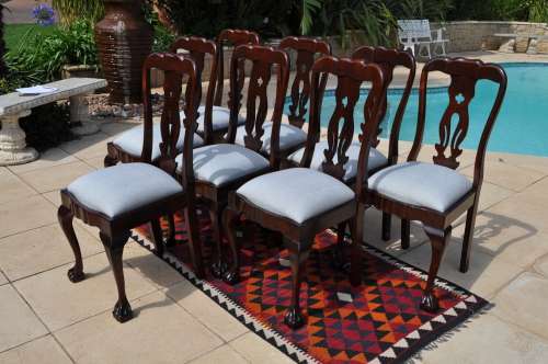 Imbuia Ball & Claw Dining Room Suite - Table, 8 Chairs & Sideboard -- Collections Only!