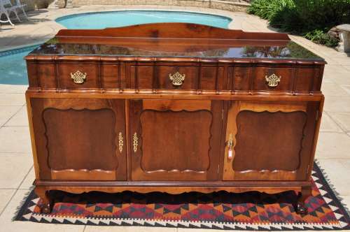 Imbuia Ball & Claw Dining Room Suite - Table, 8 Chairs & Sideboard -- Collections Only!