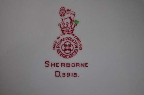 Royal Doulton "Sherborne" Dessert Set.   --- D5915