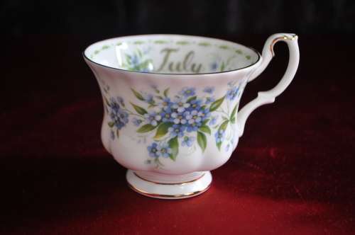 Royal Albert Flower Of The Month July "Forget-Me-Not" Trio