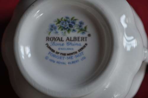 Royal Albert Flower Of The Month July "Forget-Me-Not" Trio