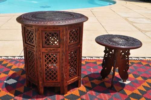 Carved Side Tables x 2    ------      Collections Only!!