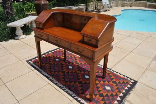 Stunning Bureau With Copper And Brass Inlays.   Collections Only!!