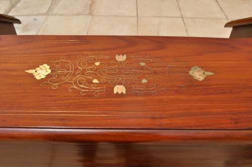 Stunning Bureau With Copper And Brass Inlays.   Collections Only!!