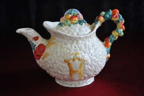 Clarice Cliff Newport Pottery England "Celtic Harvest" Tea Pot  ---  Collections or Courier Please