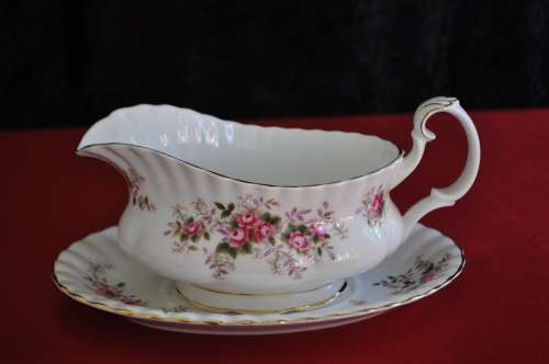 Royal Albert "Lavender Rose" Gravy Boat & Saucer